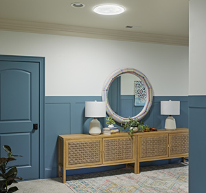 Velux sun tunnel in hallway installed by Skylights of Rhode Island
reachable at 401-268-7510